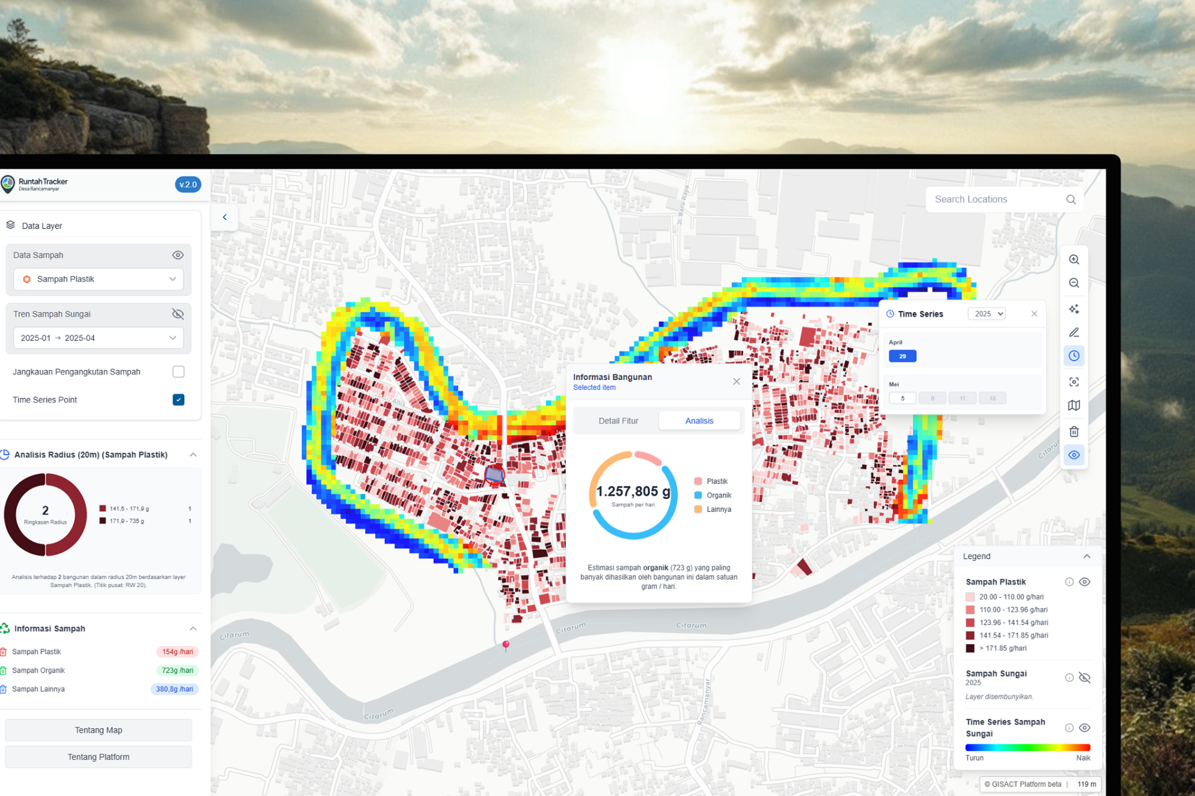 Ilustrasi untuk Runtah Tracker, Waste Management System