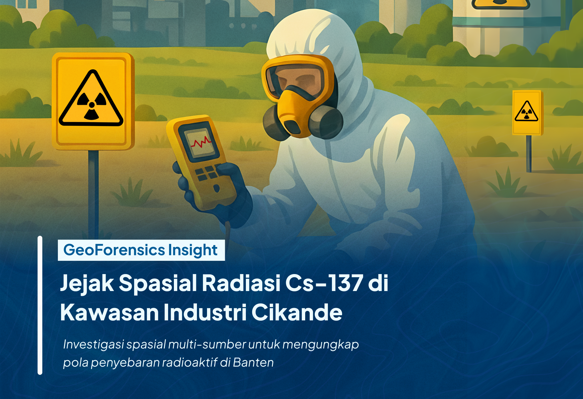 Ilustrasi untuk GeoForensics Insight: Jejak Spasial Radiasi Cs-137 di Kawasan Industri Cikande